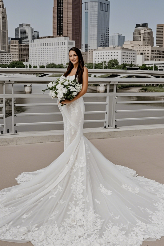 Elegant wedding dress mermaid wedding dresses with lace